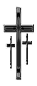 Black 3 Crosses White